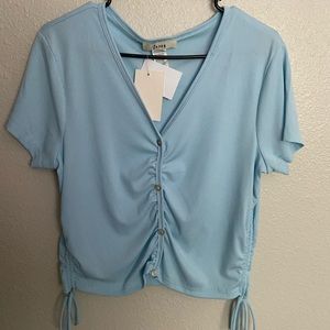 Selling J&Sky baby blue blouse size L